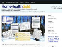 Tablet Screenshot of homehealthgold.com